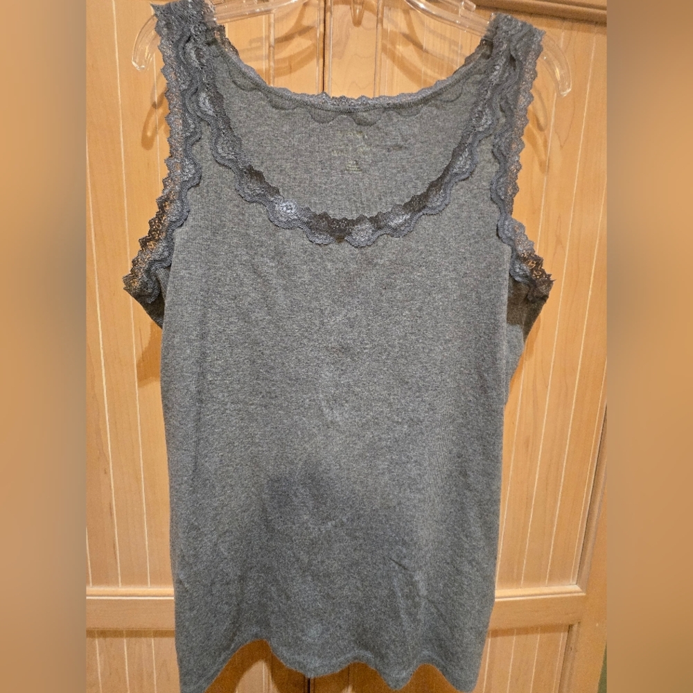 Lane Bryant Lacetrimmed Tank 22/24 EUC